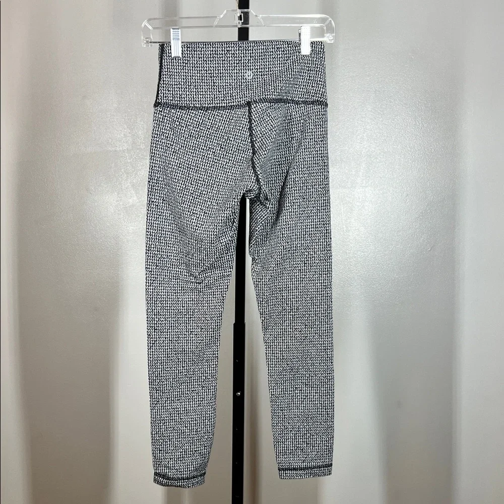 Lululemon Athletica Black and White Patterned Leggings